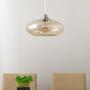 Glass pendant lamp champagne colored 6
