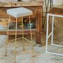 Barhocker mit Antik-Goldenen Beinen 2