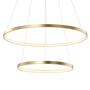 LED pendant lamp Double Circle Gold 0