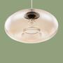 Glass pendant lamp champagne colored 4