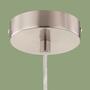 Glass pendant lamp champagne colored 5