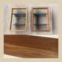 CD-Regal mit Eichenrahmen b-cd2 Dunkel 4