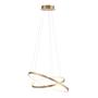 LED-Pendelleuchte Double Circle Gold 3