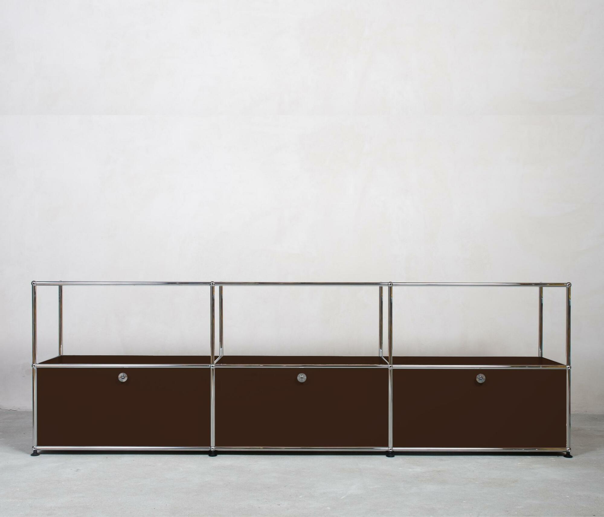 USM Haller Sideboard 3x2 Fächer offen Braun 0