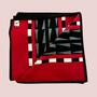 Pendleton Jacquard-Decke im Ethno-Print Muster Schwarz Rot 3