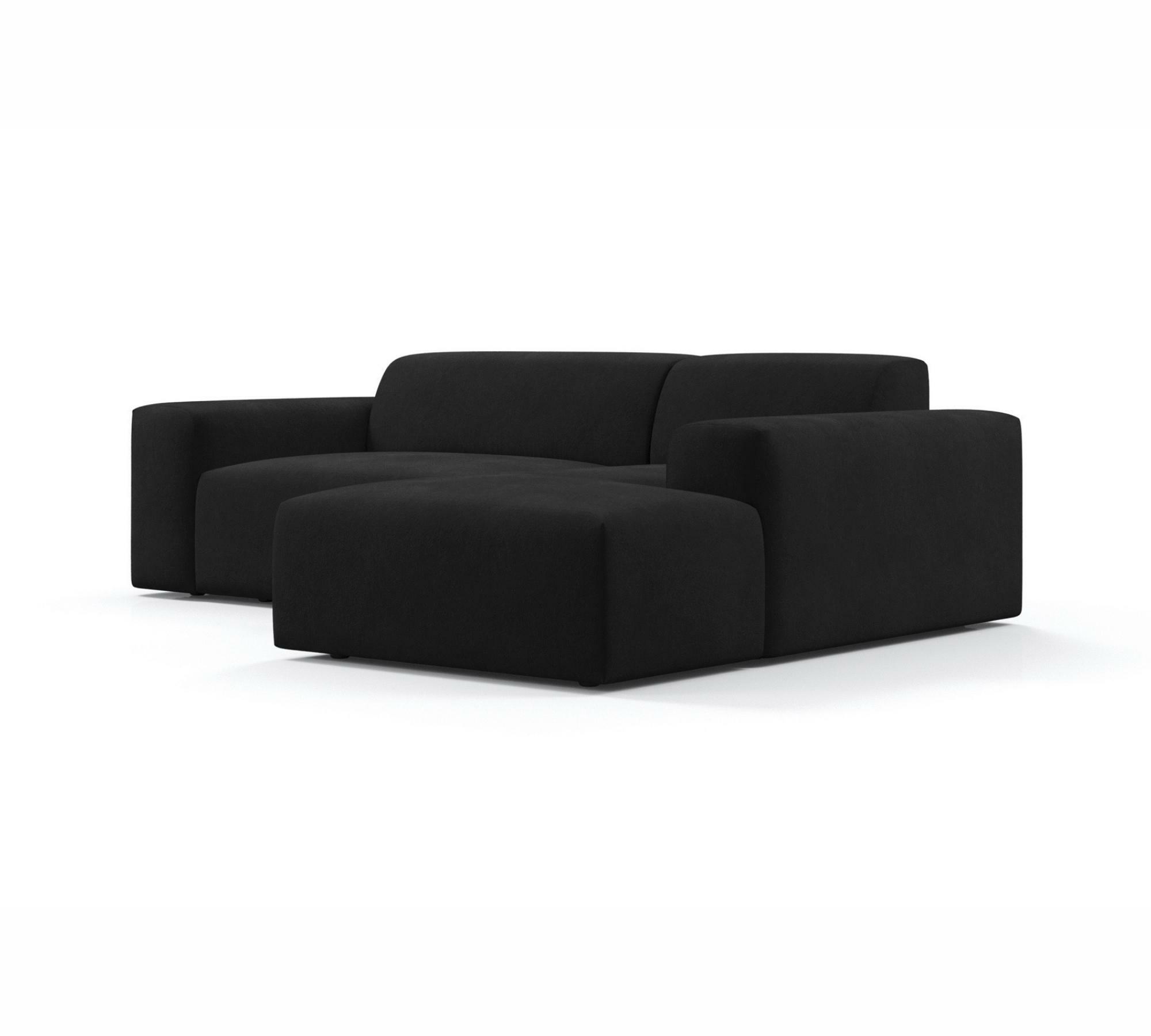 2-Sitzer Karen Récamiere Rechts Samt Schwarz 4