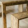 Sitzbank aus recyceltem Holz 2