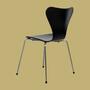 Arne Jacobsen Stuhl aus der Serie 7 Schwarz 2