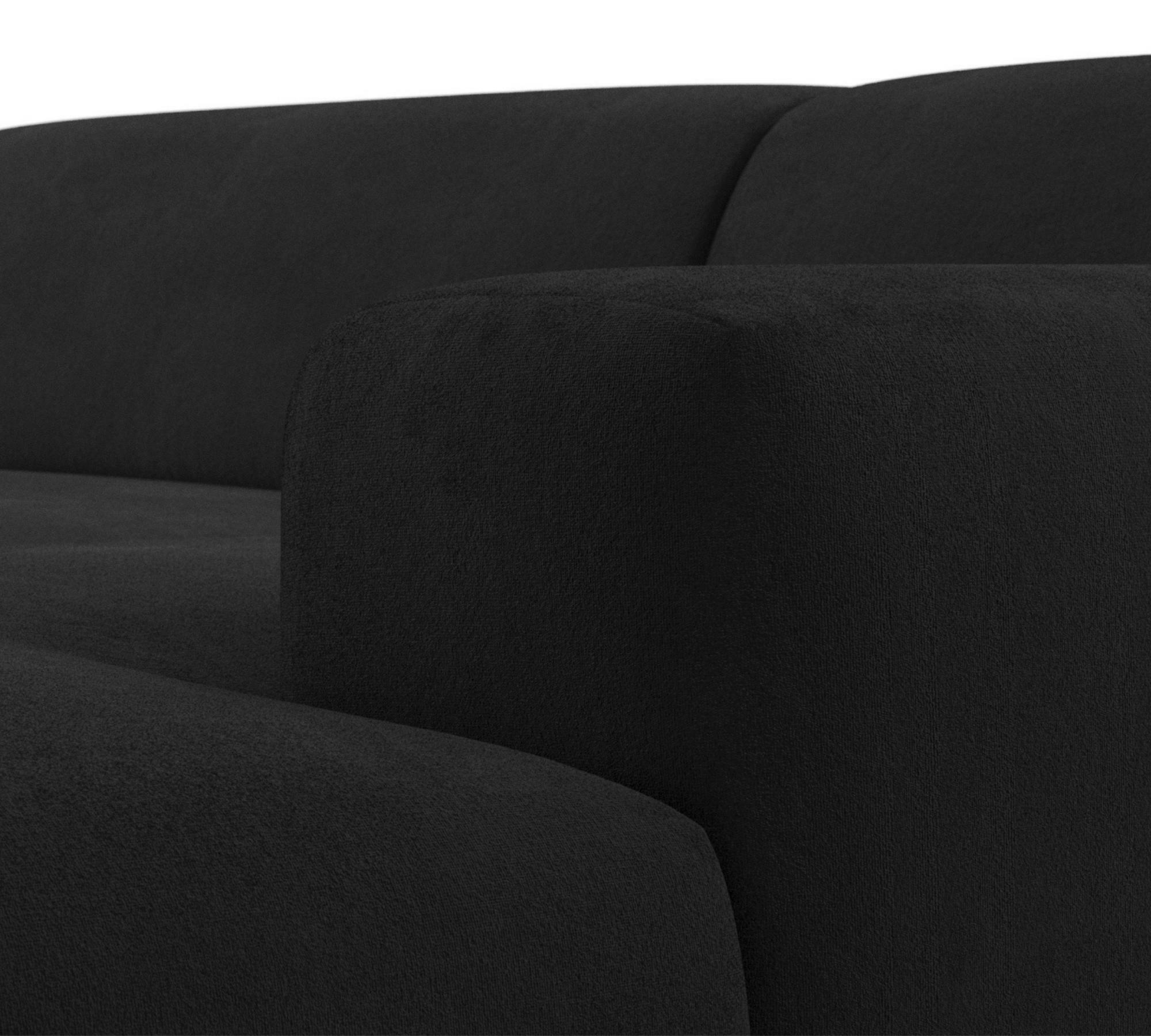 2-Sitzer Karen Récamiere Rechts Samt Schwarz 8