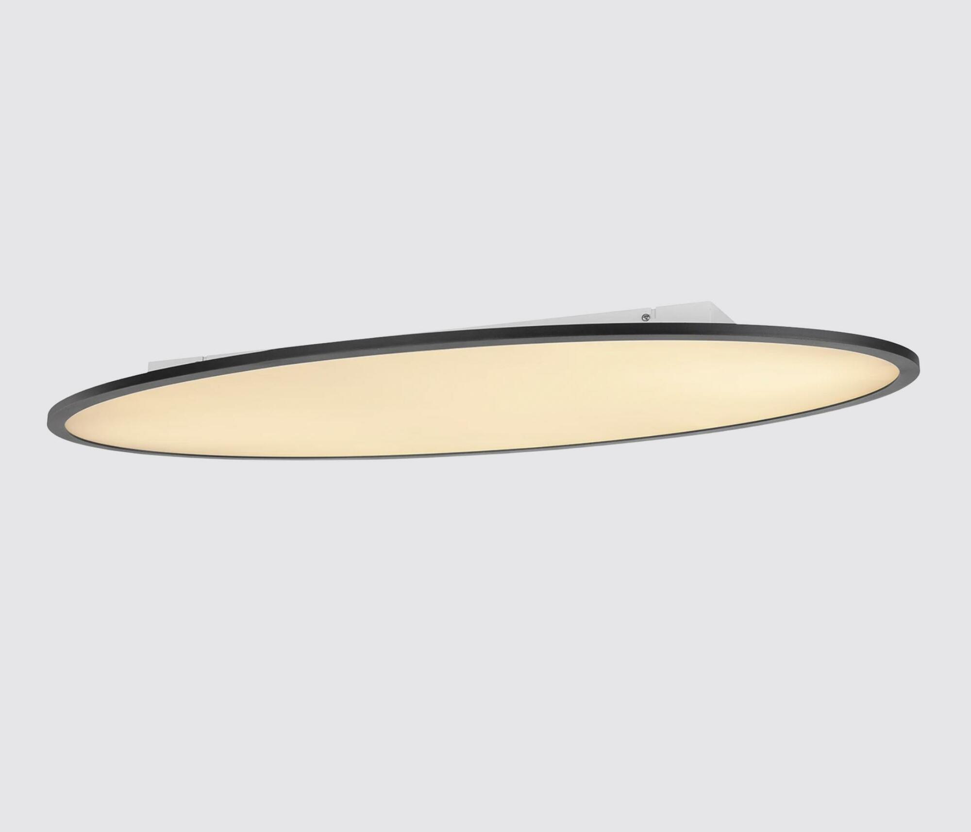 Simplistische LED-Deckenleuchte oval 1
