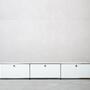 USM Haller Lowboard 3x1 Fächer Reinweiß 0