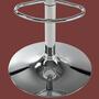 2x Set Bar stool of plastic and stainless steel White 6