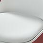 2x Set Bar stool of plastic and stainless steel White 5
