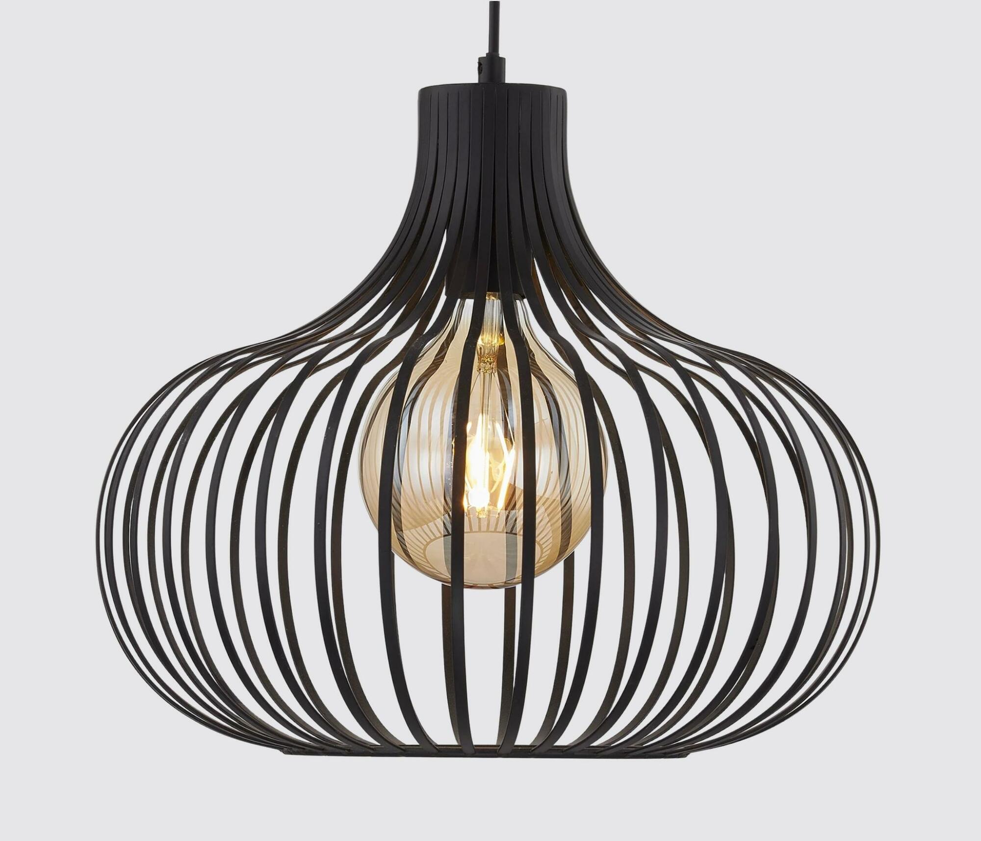 Pendant lamp metal black 0