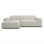 2-Sitzer Sofa Karen Récamiere Links Beige 1