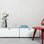 USM Haller Lowboard 2x1 Fächer Braun 3