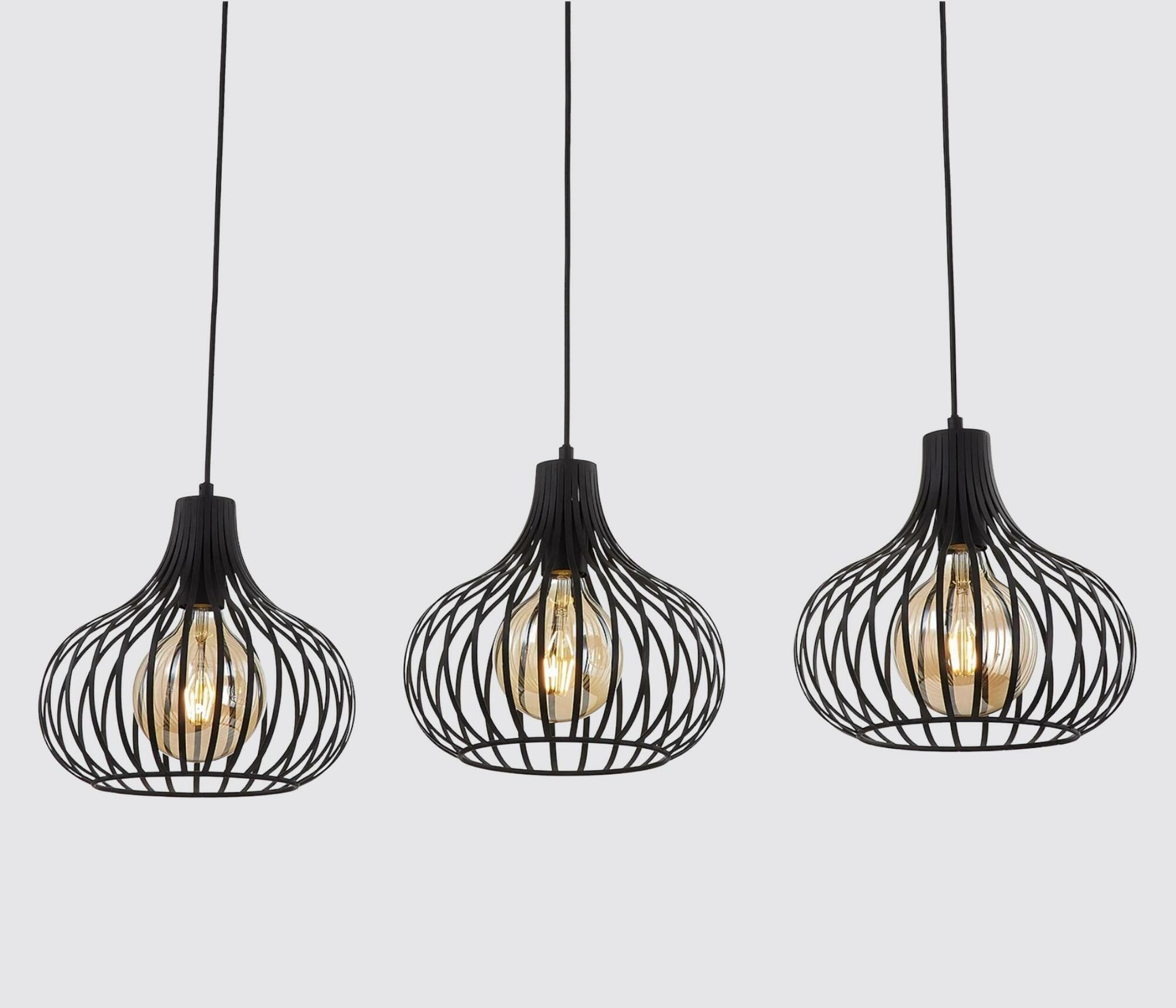 Pendant lamp metal black 1