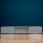 USM Haller Lowboard 3x1 offenes Fach Mitte Mattsilber 0