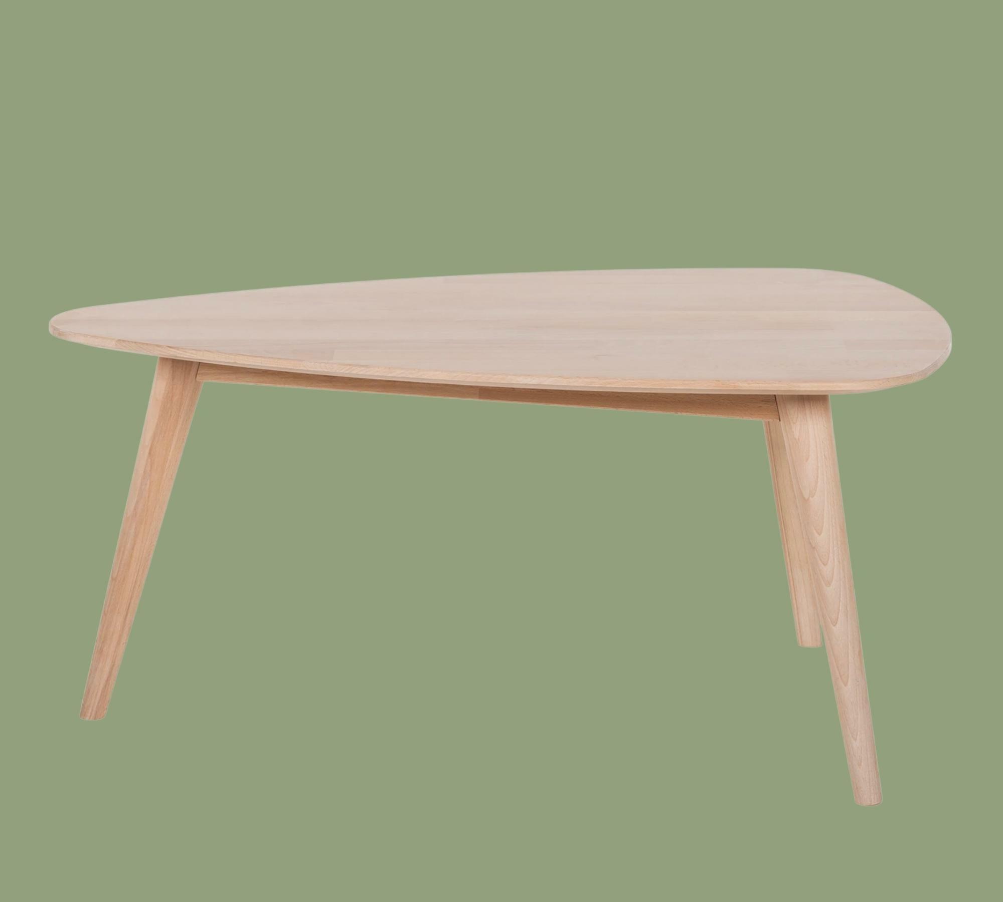 Nierenförmiger Couchtisch Buche Massiv 3