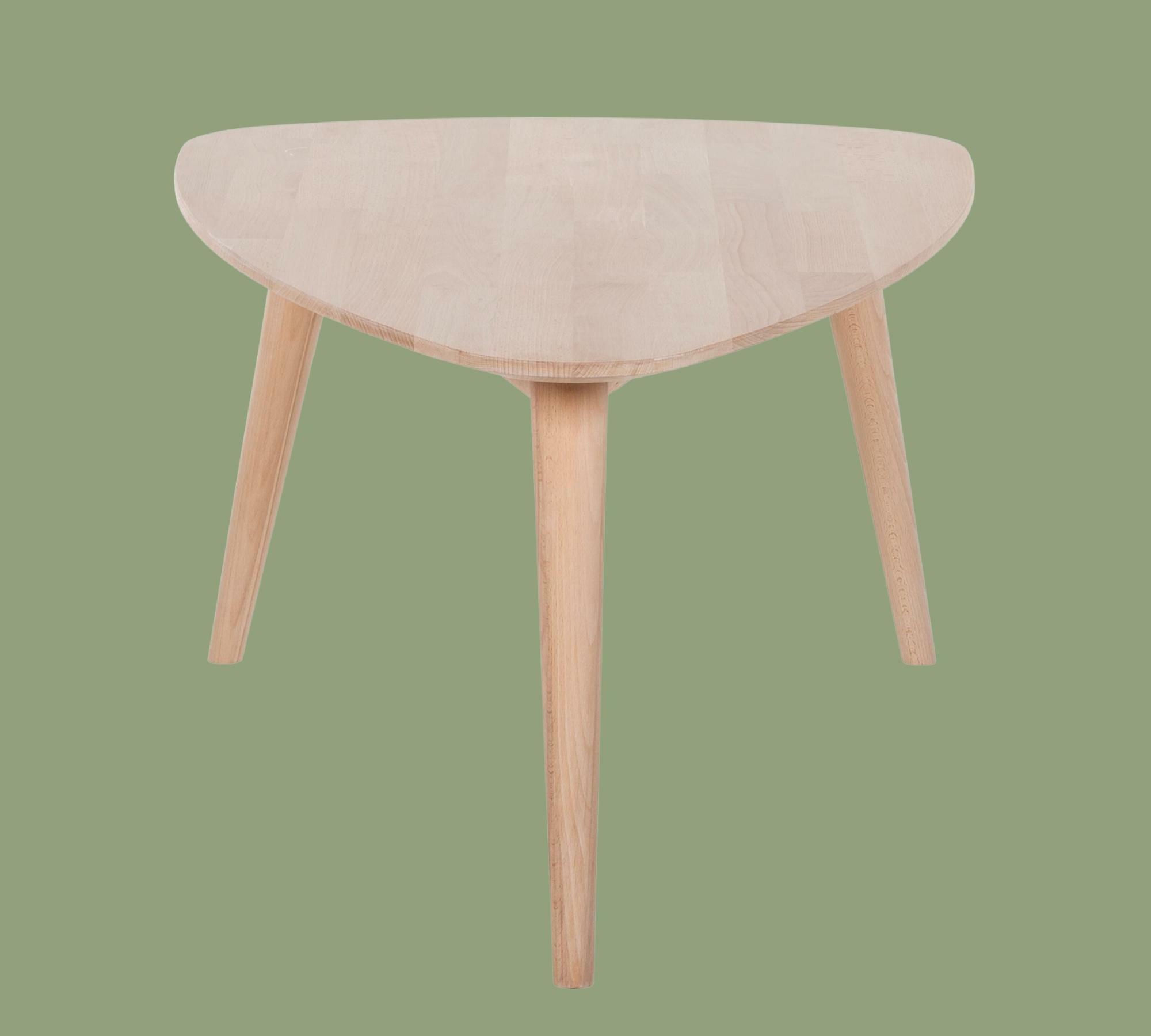Nierenförmiger Couchtisch Buche Massiv 2