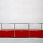 USM Haller Sideboard 3x2 Fächer offen Rubinrot 0