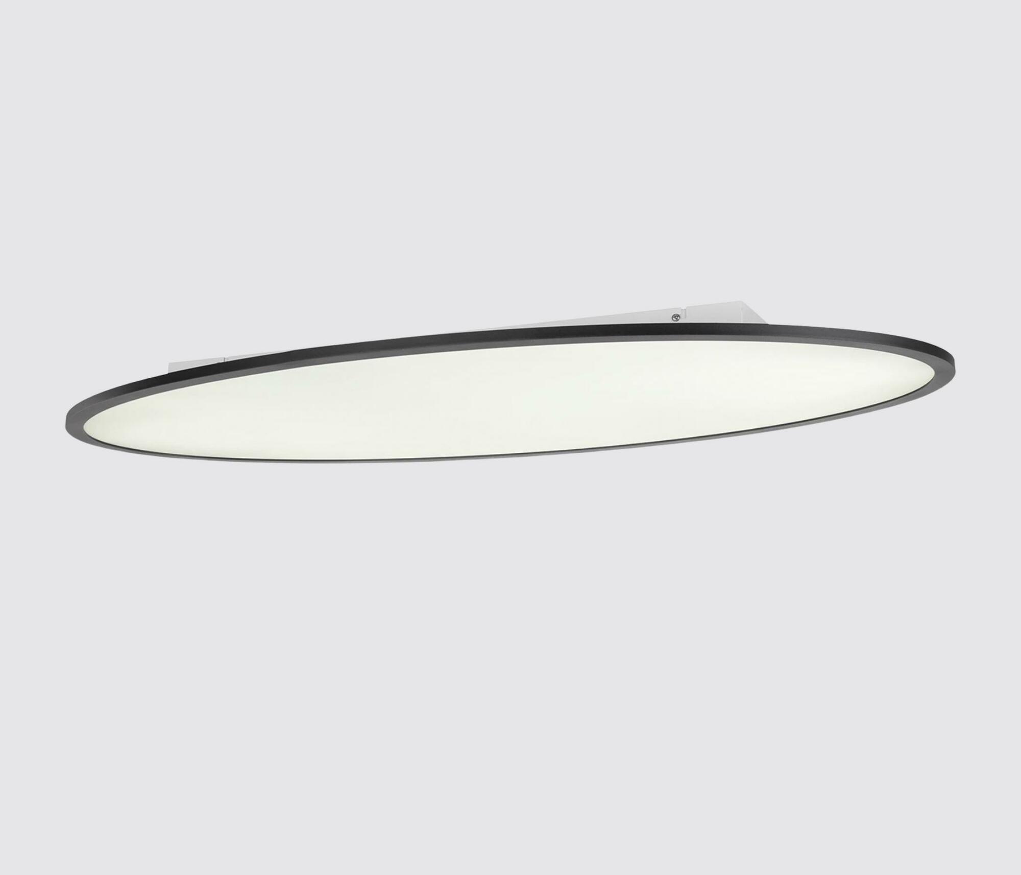 Simplistische LED-Deckenleuchte oval 2