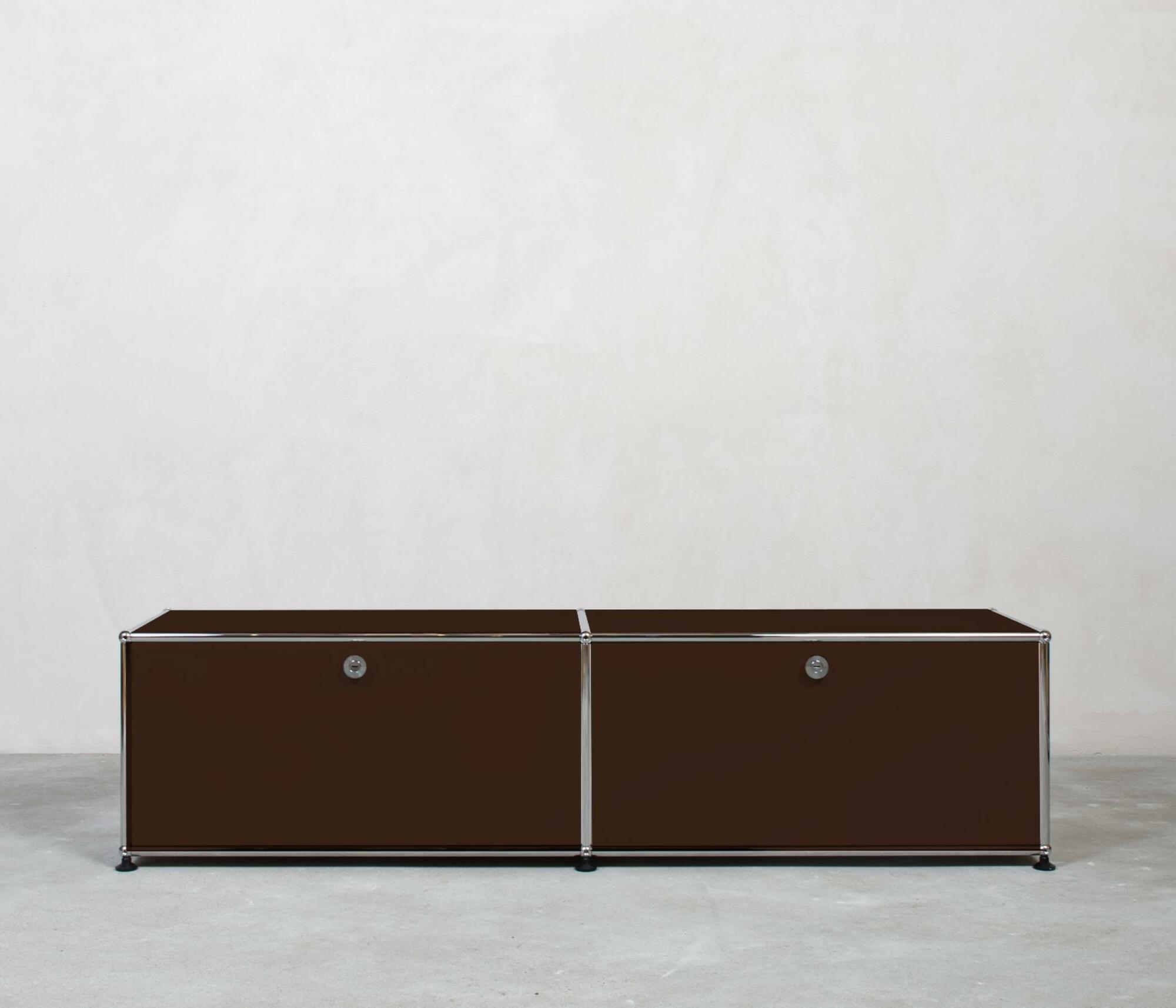 USM Haller Lowboard 2x1 Fächer Braun 0