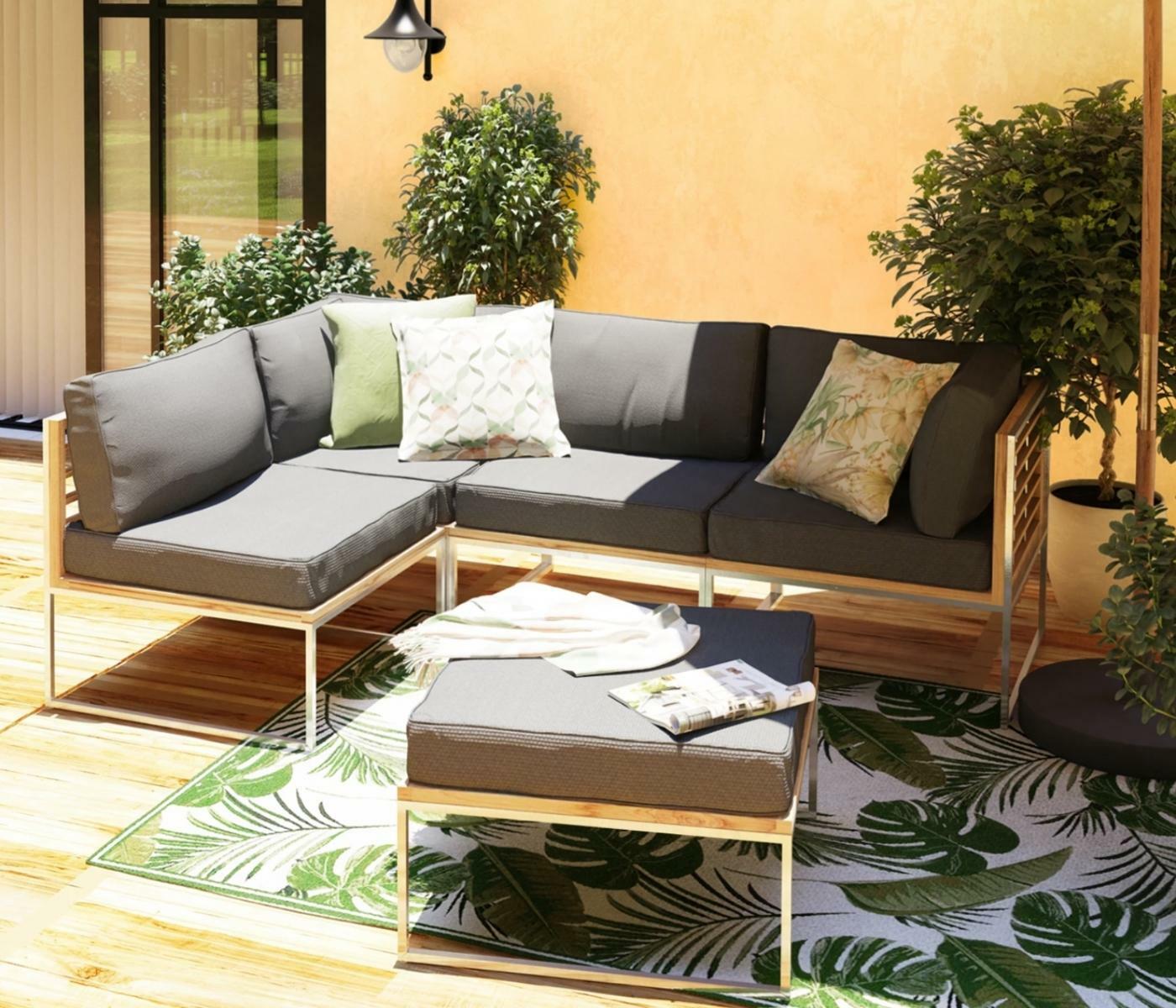Loungeecke mit Teak  4