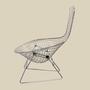 Bertoia Bird Chair aus Metall 4