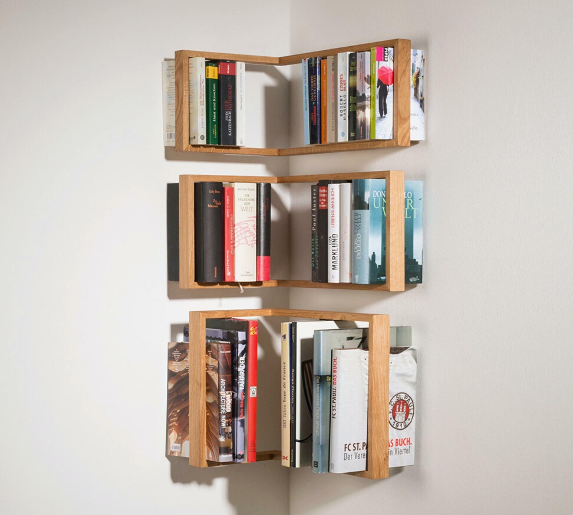 Eckregal Eichenrahmen b-eck1 0