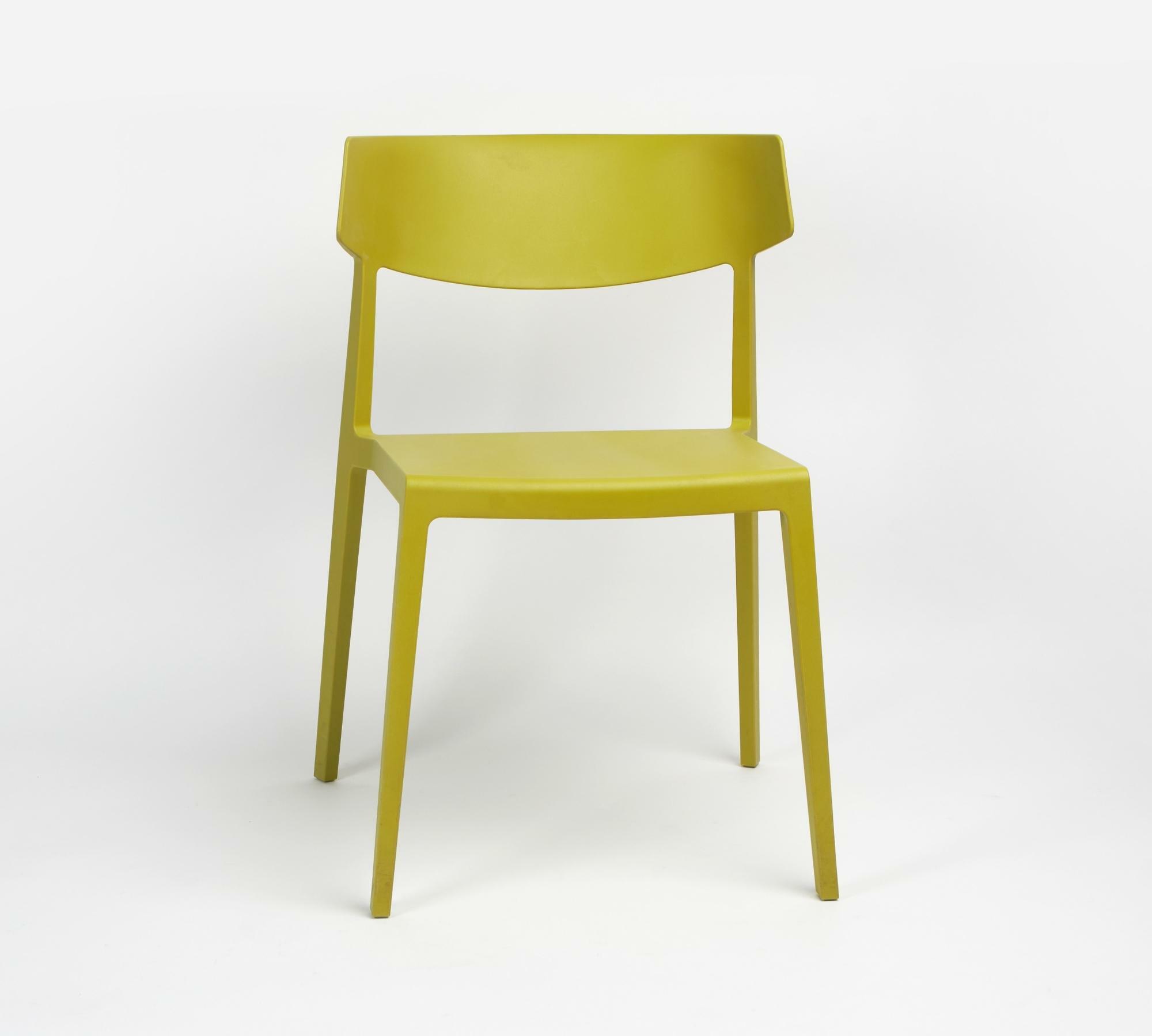 Indoor-Outdoor Stapelbarer Kunststoff-Stuhl Pistazie 1