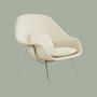 Womb Chair Kunsteder Weiß 0