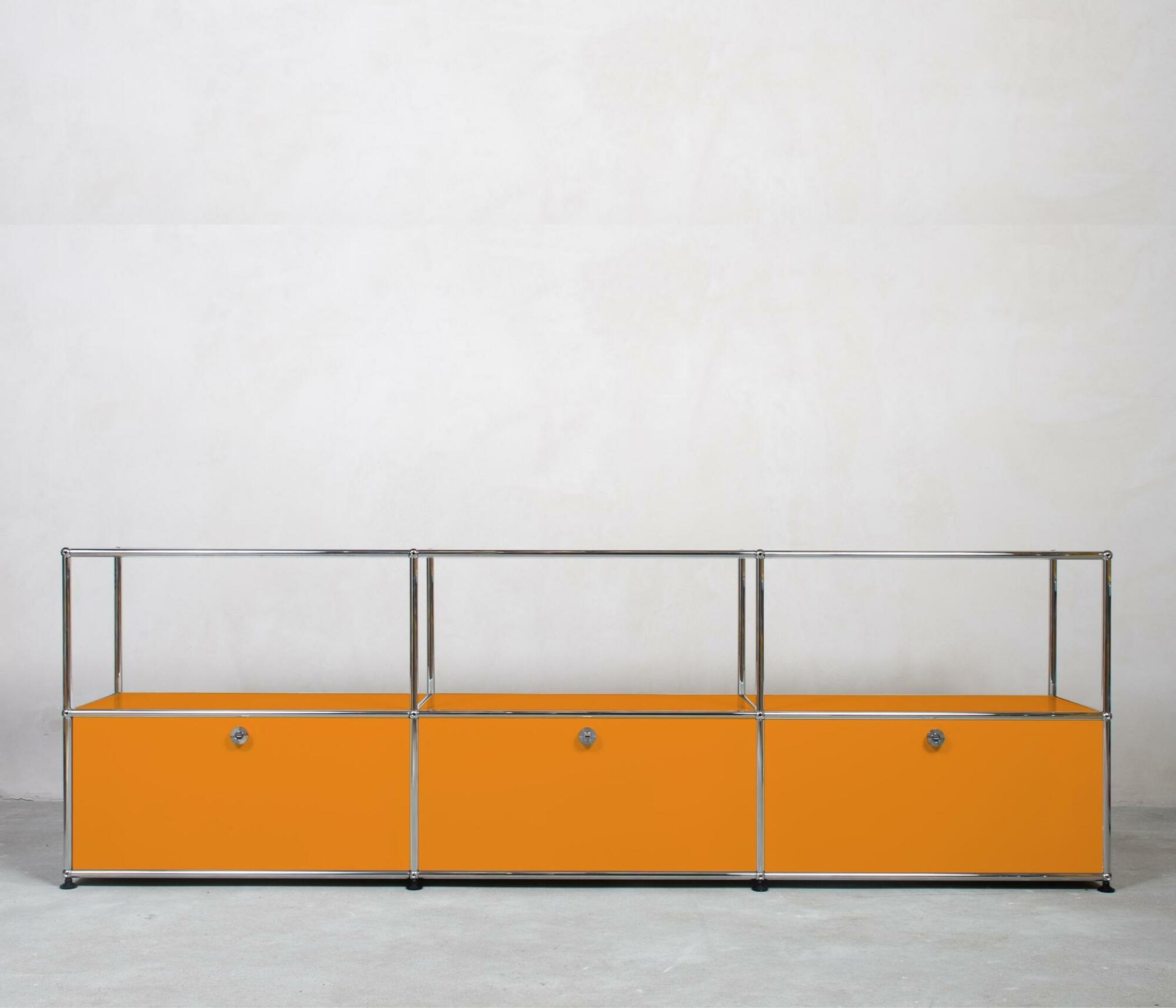 USM Haller Sideboard 3x2 Fächer offen Reinorange 0
