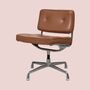 Herman Miller Eames ES101 Drehstuhl Leder Braun  0