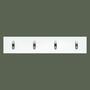 Coat rack with metal hooks White 0