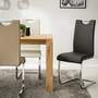2x cantilever chair with handle Black 4