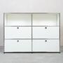 USM Haller Highboard 2x3 Fächer oben offen Reinweiß 0