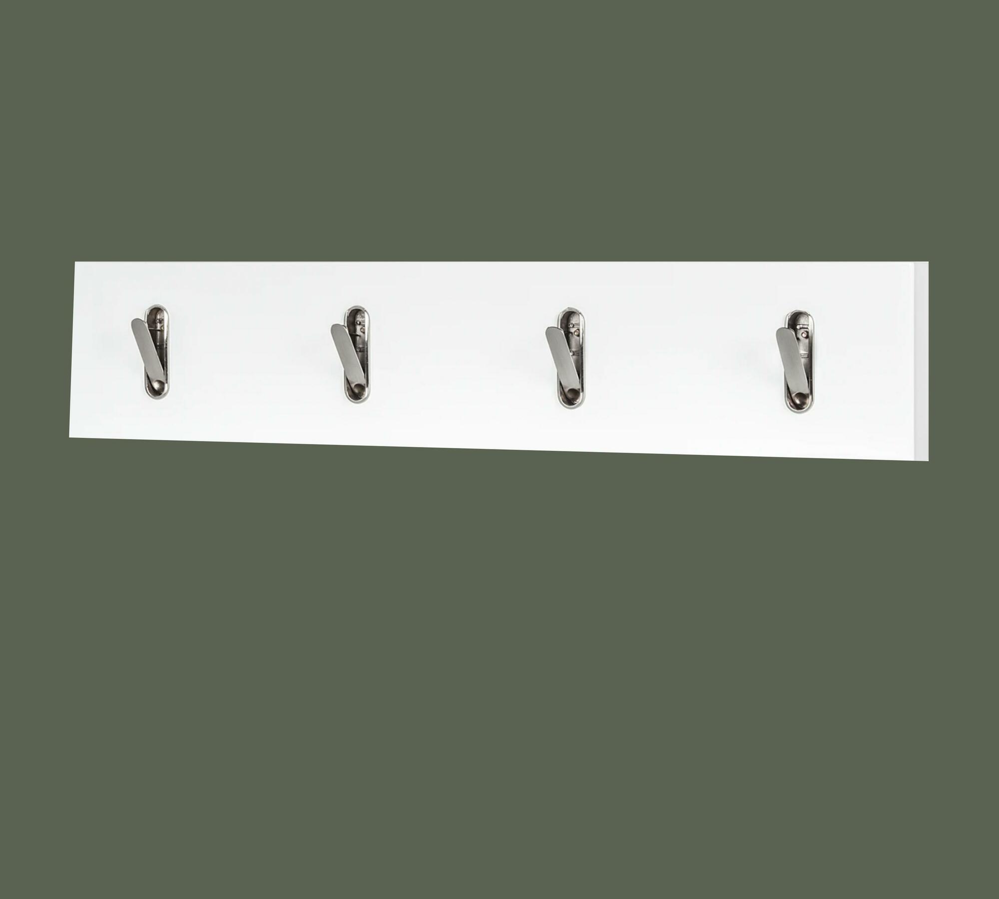 Coat rack with metal hooks White 1