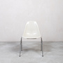 Eames Fiberglass Side Chair by Herman Miller White 1