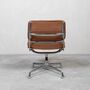 Herman Miller Eames ES101 Drehstuhl Leder Braun  2