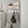 Coat rack with metal hooks White 5