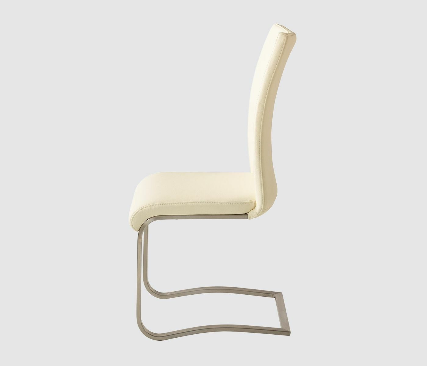 2x High-quality cantilever chairs with real leather cover 1