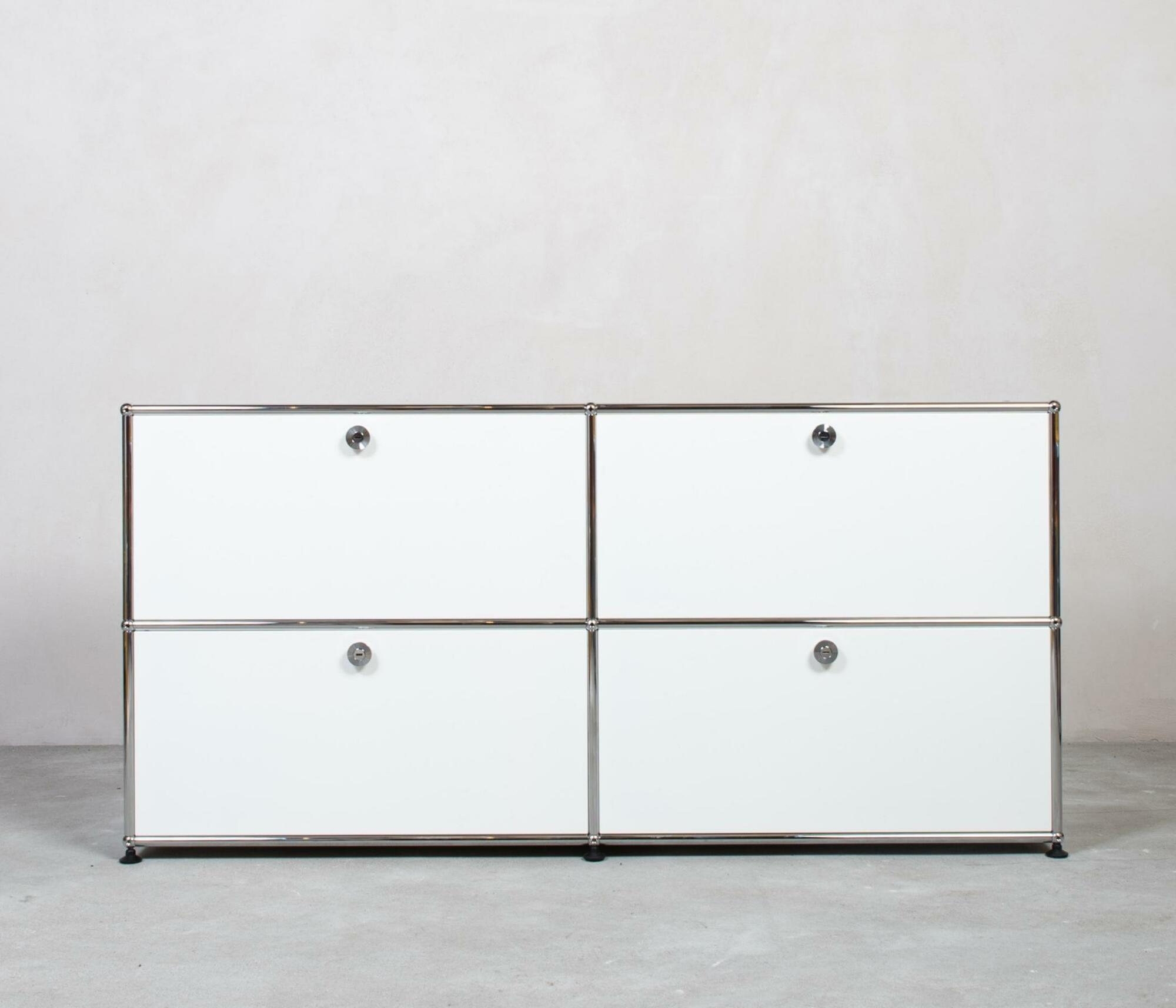 USM Haller Sideboard 2x2 Fächer Reinweiß 0