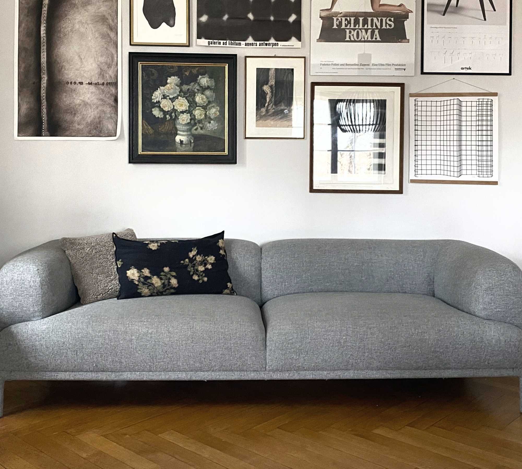 Bjørn Sofa 3-Sitzer Hellgrau 2