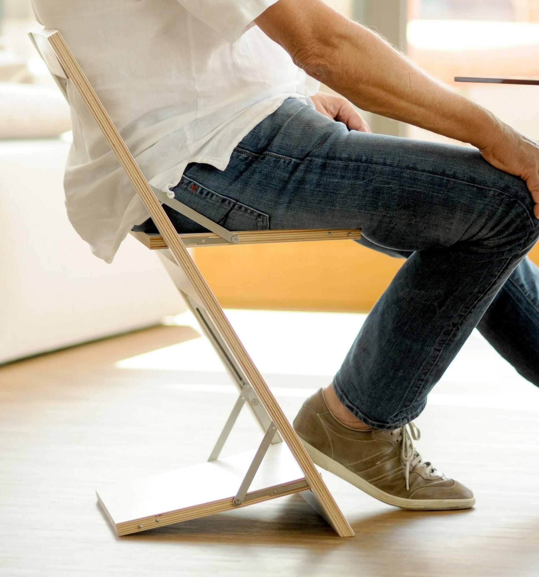Fläpps Klappstuhl Holz Weiß 7