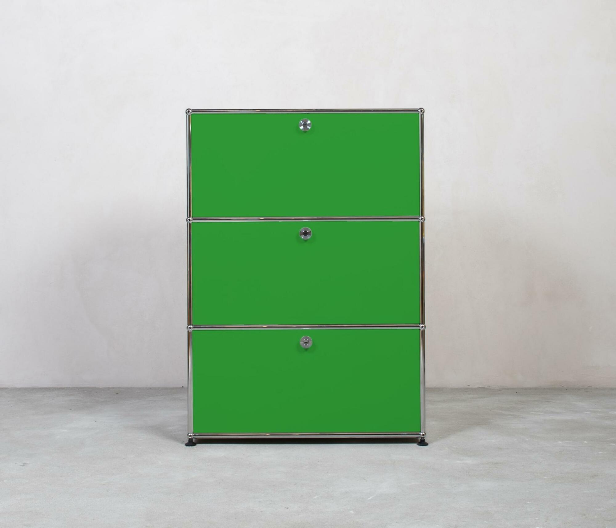 USM Haller Highboard 1x3 Fächer Grün 0