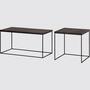 2-Teiliger Couchtisch Eiche massiv 1