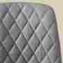 2x Upholstered chair with diamond quilting Grey 4
