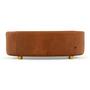 No. 5 Hocker Braun Leder 1