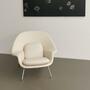 Womb Chair Kunsteder Weiß 1